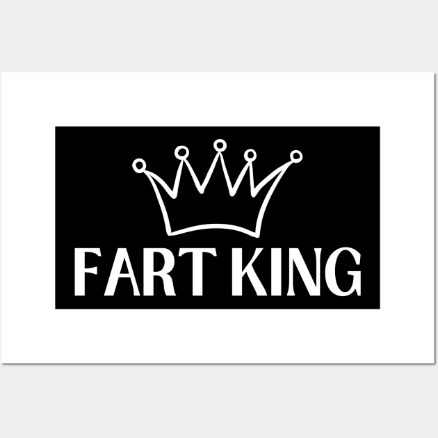 fart king crown Wall Art by PetLolly